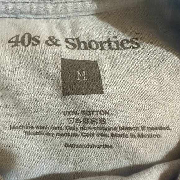 40s & Shorties 2020 Men's Light Blue T Shirt Size Medium Cotton - Picture 2 of 3